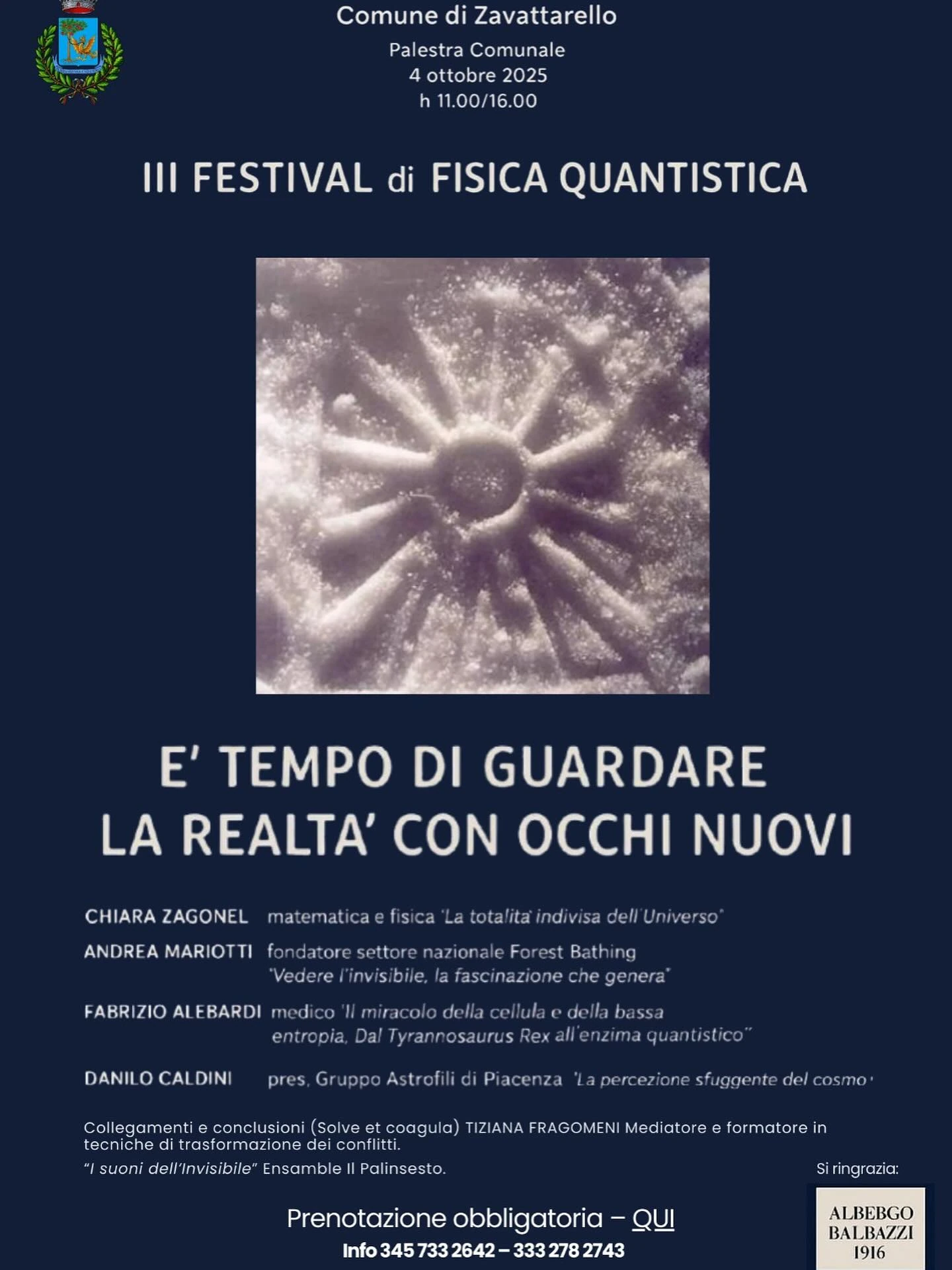 Festival di Fisica Quantistica 4 Ottobre