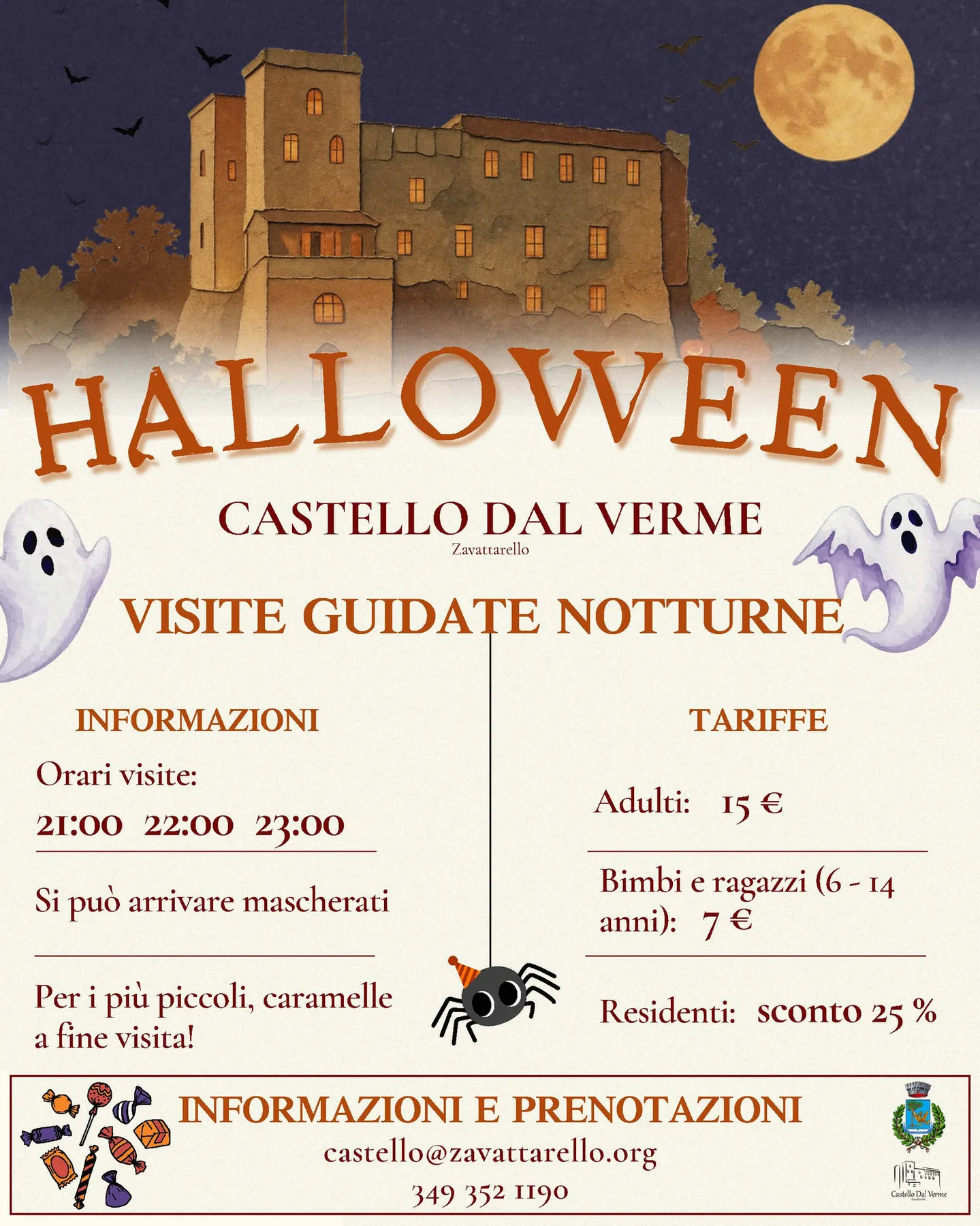 Locandina di Halloween al castello